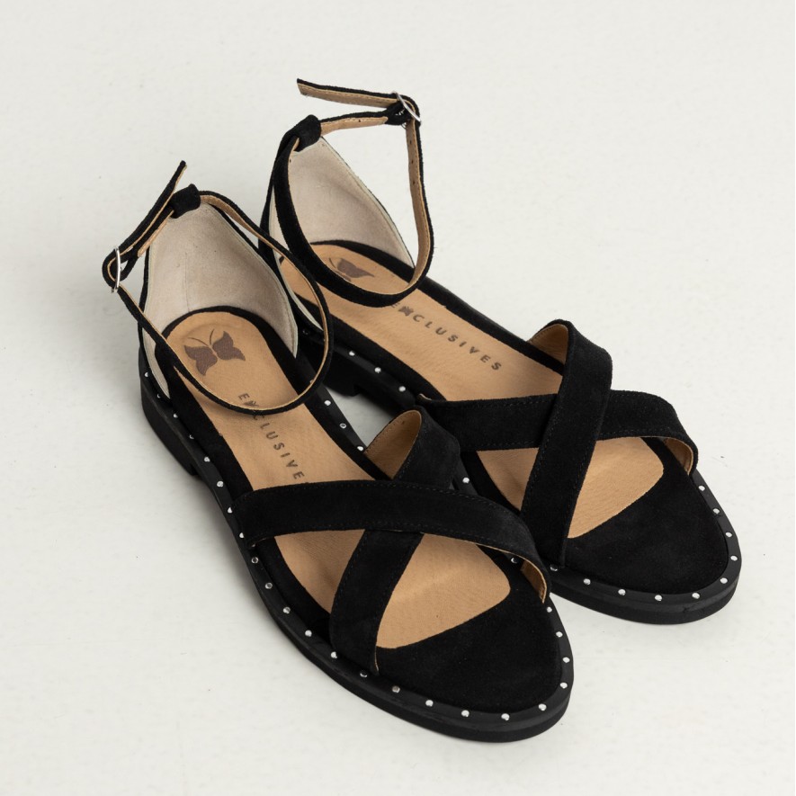 .Sandale - Sunday - Velur Black